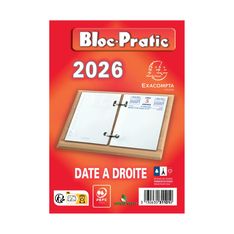 Bloc-Pratic - Bloc de bureau - date à droite - Exacompta