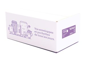 La Couronne - 500 Enveloppes C6 114 x 162 mm - 80 gr - sans fenêtre - blanc - bande auto-adhésive