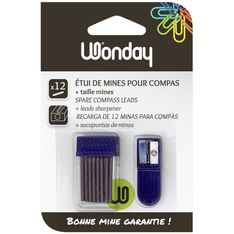 Wonday - Étui de 12 mines de compas + taille mine