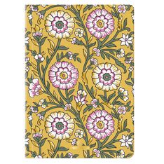 Carnet A6 ligné/petits carreaux Salto fleurs block print