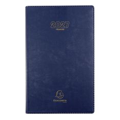 Agenda de bureau Barbara Carré - Travers horaire - 1 jour par page - 13,5 x 21 cm - disponible dans différentes couleurs - Exacompta