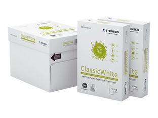Papel blanco reciclado paquete 500 hojas a4 80gr steinbeis