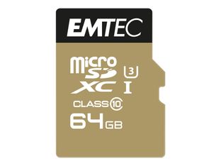 Emtec SpeedIN' PRO - carte mémoire 64 Go - Class 10 - micro SDXC - UHS-I U3