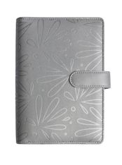Floralie - Organiseur 16 mois - 14 x 19 cm - argent - Exacompta