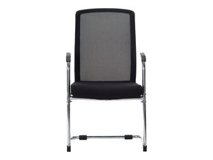 Chaise LUGE SCOTT - dossier haut - accoudoirs intégrés - noir