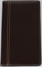 Agenda de poche spiralé Interplan Palermo - 1 semaine sur 2 pages - 9 x 16 cm - marron - Brepols