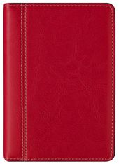 Agenda de poche spiralé Delta Palermo - 1 semaine sur 2 pages - 8 x 12 cm - rouge - Brepols