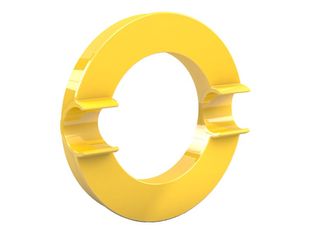 Dahle - Aimant super puissant Neodym - 8 cm de diamètre - avec porte marqueur - jaune