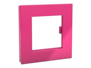 Dahle - Aimant super puissant Neodym - 75 x 75 mm - avec cadre photo - rose
