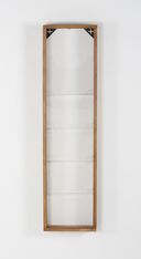 INOVSHOP - Présentoir de journaux mural - 4 x 5 compartiments A4 - bois naturel