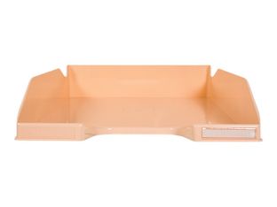 Exacompta Combo Midi Aquarel - Corbeille à courrier - corail