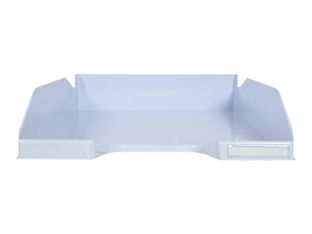 Exacompta Combo Midi Aquarel - Corbeille à courrier - bleu pastel