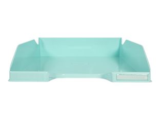 Exacompta Combo Midi Aquarel - Corbeille à courrier - vert pastel