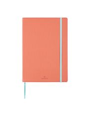 Oberthur Carmen - Carnet de notes souple A5 - pointillés - 200 pages - corail