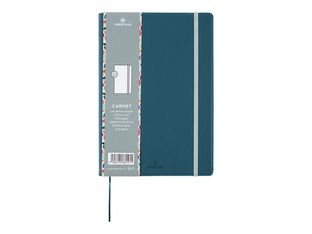 Oberthur Carmen - Carnet de notes souple A5 - ligné - 200 pages - bleu canard