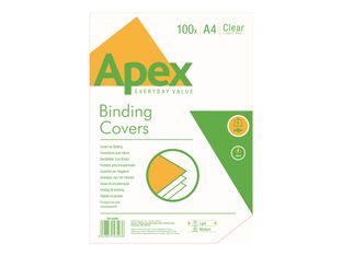 Fellowes - 100 couverture à reliures A4 (21 x 29,7 cm) - plastique 80 microns - transparent