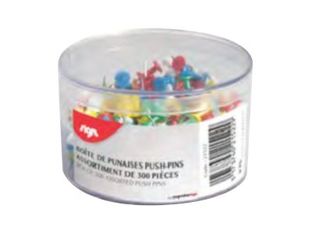 Sign - 300 Punaises signalétique - 7 mm - couleurs assorties