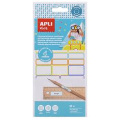 Apli Agipa - 35 Étiquettes adhésives plastifiées - 46 x 10 mm / 31 x 19 mm / 31 x 11 mm