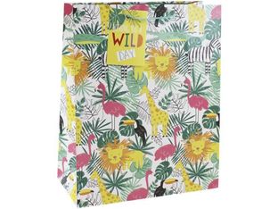 Clairefontaine Eurowrap - Sac cadeau - 26,5 cm x 14 cm x 33 cm - jungle