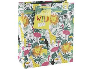Clairefontaine Eurowrap - Sac cadeau - 21,5 cm x 10,2 cm x 25,3 cm - jungle