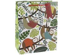 Clairefontaine Eurowrap - Sac cadeau - 26,5 cm x 14 cm x 33 cm - paresseux