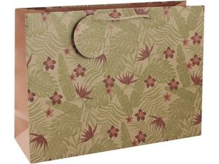 Clairefontaine Kraft - Sac cadeau - 37,3 cm x 11,8 cm x 27,5 cm - tropical