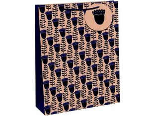 Clairefontaine Kraft - Sac cadeau - 21,5 cm x 10,2 cm x 25,3 cm - du bleu dans la maison
