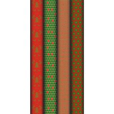 Clairefontaine Eurowrap - Papier cadeau kraft - 70 cm x 2 m - 70 g/m² - différents motifs rouges
