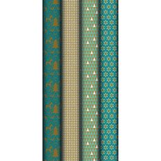 Clairefontaine Eurowrap - Papier cadeau kraft - 70 cm x 2 m - 70 g/m² - différents motifs bleus