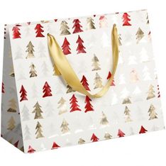 Clairefontaine Eurowrap - Sac shopping pelliculé ruban satin "Santa"
