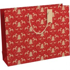 Clairefontaine Eurowrap - Sac cadeau - 37,3 cm x 11,8 cm x 27,5 cm - dalécarlie rouge