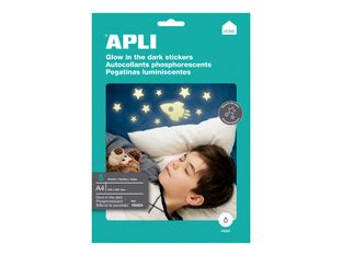 Apli Home - Étiquettes phosphorescentes - 5 feuilles A4