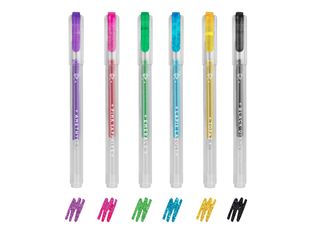 Legami - 6 Mini stylos gel pailleté