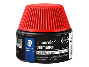 STAEDTLER Lumocolor - Flacon de recharge 15 ml - rouge - pour feutres permanents Lumocolor 313/314/317/318
