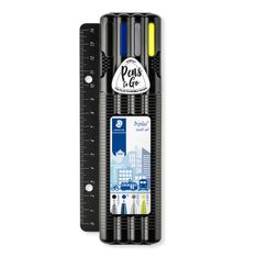 STAEDTLER triplus multi set 34 - Pack de stylo à bille, feutre fin, surligneur et crayon rétractable