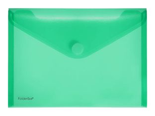 FolderSys - pochette - pour A5 - capacité : 90 feuilles - vert transparent