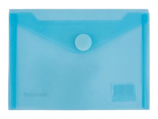 FolderSys - Pochette - pour A6 - capacité : 70 feuilles - paysage - bleu transparent