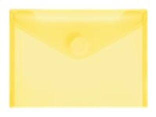 FolderSys - Pochette - pour A6 - capacité : 70 feuilles - paysage - jaune transparent