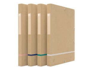 Oxford Touareg - Boîte de classement kraft - dos 25 mm - disponible dans différentes couleurs
