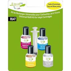 Recharge d'encre compatible RU47 - pack de 4 - couleur - Uprint