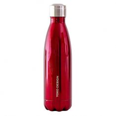 Gourde Bouteille isotherme - rouge brillant - Yoko Design