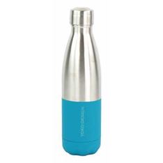 Gourde Bouteille isotherme - inox/bleu - Yoko Design