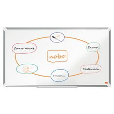 Nobo Premium Plus Widescreen - Tableau blanc émaillé - magnétique - 89 x 50 cm