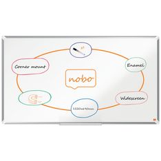 Nobo Premium Plus Widescreen - Tableau blanc émaillé - magnétique - 122 x 69 cm