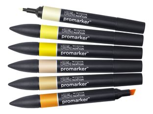 ProMarker - 6 Marqueurs double pointe - tons jaunes