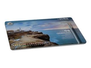 Lyra Graduate - 36 Crayons de couleur aquarellables - boîte métal