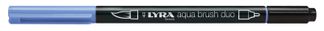 Lyra Aqua Brush Duo - Feutre pinceau double pointe - bleu émail