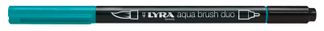 Lyra Aqua Brush Duo - Feutre pinceau double pointe - vert émeraude