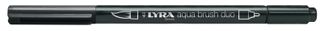 Lyra Aqua Brush Duo - Feutre pinceau double pointe - noir