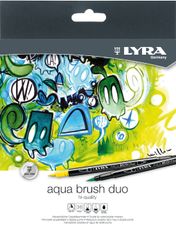 Lyra Aqua Brush Duo - 36 Feutres pinceaux double pointe - couleurs assorties